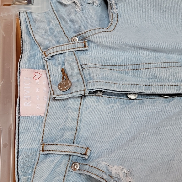 Revice Denim Straight Leg Distressed Jeans - Picture 2 of 5